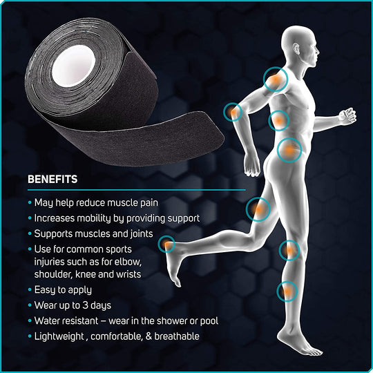 Kinesiotape Elastic Muscle Physio Tape sports waterproof KT precut tape 5cm