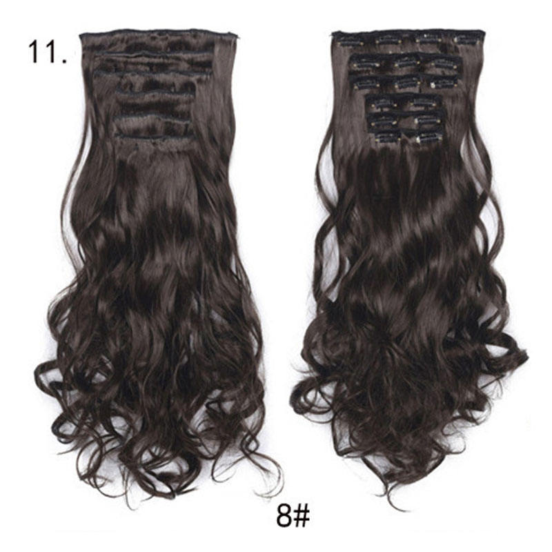 Long Curly Wavy Hair 16 Clip In Hair Extension