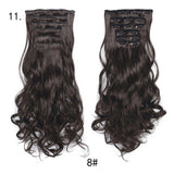 Long Curly Wavy Hair 16 Clip In Hair Extension - MOQ - 10 Sets