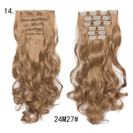 Long Curly Wavy Hair 16 Clip In Hair Extension