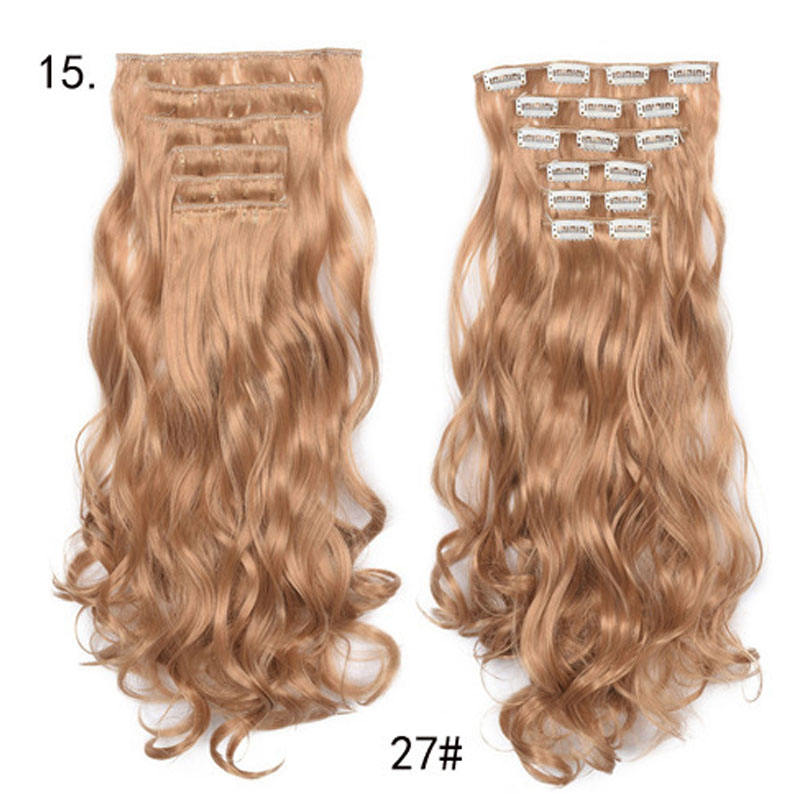 Long Curly Wavy Hair 16 Clip In Hair Extension