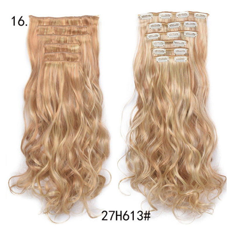 Long Curly Wavy Hair 16 Clip In Hair Extension