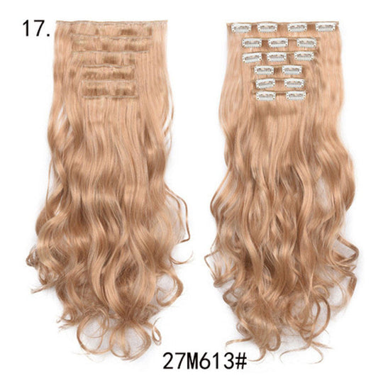 Long Curly Wavy Hair 16 Clip In Hair Extension