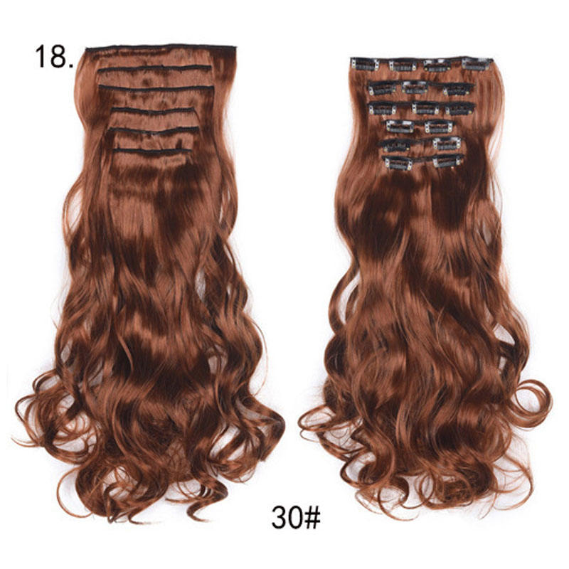 Long Curly Wavy Hair 16 Clip In Hair Extension