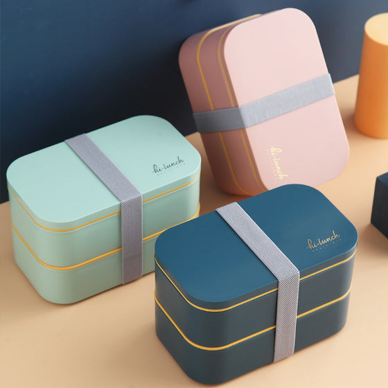 Stackable Bento Lunch Containers for office lunches