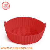 Silicone Non Stick Round Basket with Handles & 8 inch Basket Silicone Mat With Handle Combo Pack - MOQ 10 Pcs