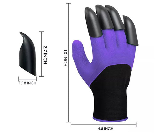 Garden Gloves with Claws Smooth Yard Work