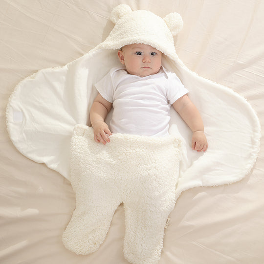 Bear Shaped Hooded Swaddle for New Born Babies - MOQ 10 Pcs