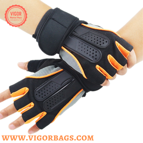 Black Fitness Gym Weight Lifting Gloves For men driving bike - MOQ 10 Pcs