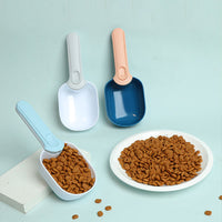 Multifunctional Dog Cat Feeders Food Shovel With Sealing Scoop - MOQ 5 Pcs
