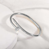 Nail bracelet for women trendy 18K Bangle - MOQ 10 Pcs