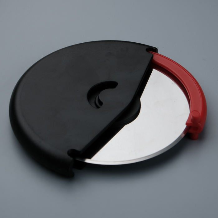 Pizza Slicer with Protective Blade Guard and Ergonomic Handle