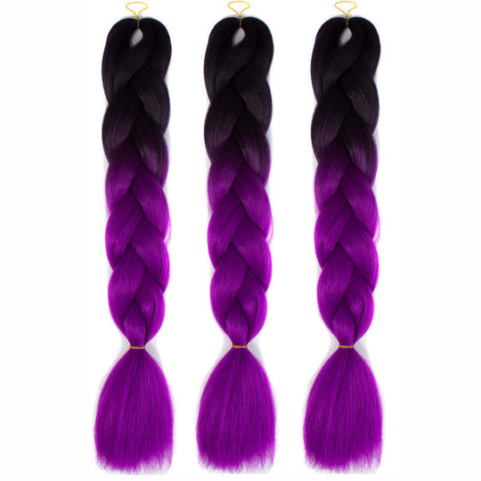 Braiding Braid Hair Box Braids Expression Hook for Women(Pink/Purple)  - MOQ 10 Pcs