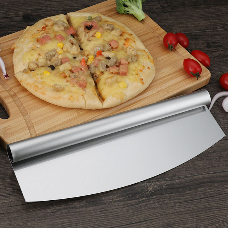 Pizza Rocker Cutter Stainless Steel Slicer Knife Sharp - MOQ 10 Pcs