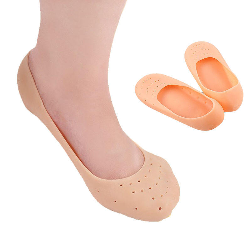 Foot Anti-Cracking Soft Comfortable Gel Moisturizing Foot Care Silicone Gel Socks - MOQ 10 Pcs