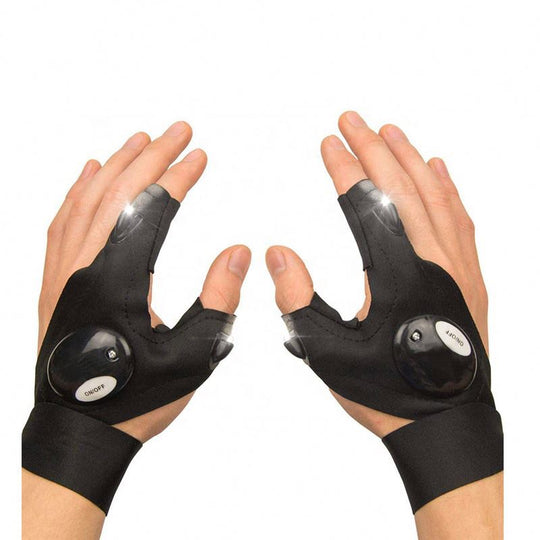 Perfect Gift Hand Gloves With LED Flashlight(Bulk 3 Sets)