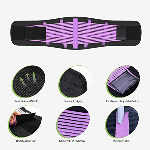 Waist trainer Slimming Workout Compression Double Belt Sweat Trainer Neoprene - MOQ 10 pcs