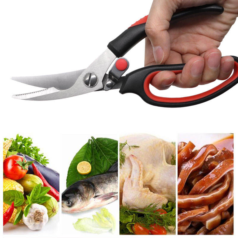 kitchen scissor shears for chicken meat vegetable - MOQ 10 Pcs