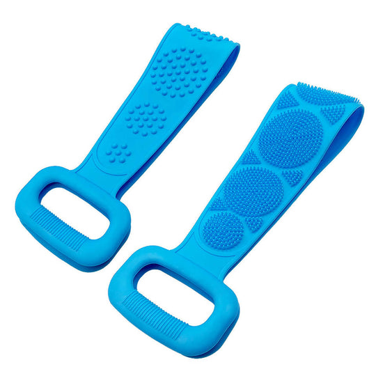 Exfoliating Personal Back Body Scrubber with Belt Handle Dual Sided - MOQ 10 Pcs