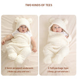 Bear Shaped Hooded Swaddle for New Born Babies - MOQ 10 Pcs
