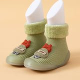 Babycare Toddler baby sock shoes boys girls Anti-slip Slippers shoes Toddler(Black/Pink)
