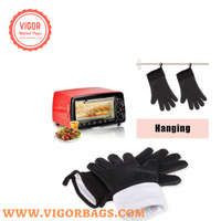 Silicone Baking gloves waterproof & Oven BBQ Grill Gloves 932°F Heat Resistant Gloves Combo Pack