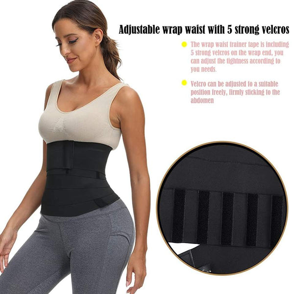 Waist Wrap, Waist Trainer for Women with 6 Velcro's Design