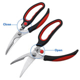 kitchen scissor shears for chicken meat vegetable(Black)