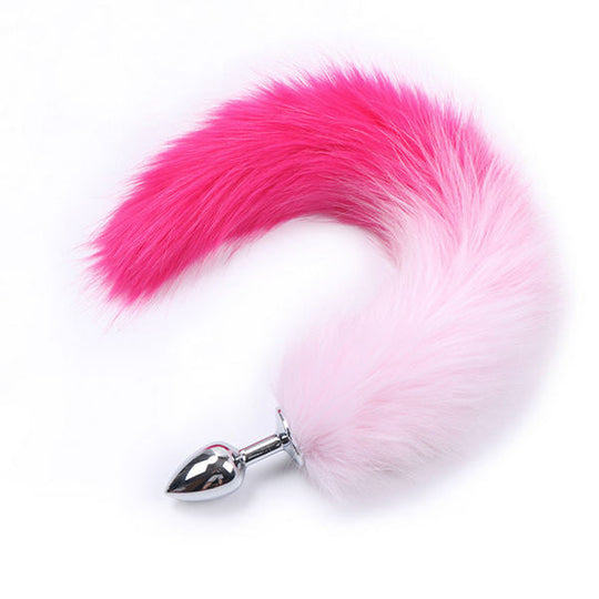 Super Long Fox Tail Anal Plug Adult Pleasure Toy - MOQ 10 Pcs