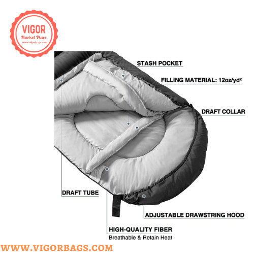 Sleeping Bags for Adults Teens Kids with Compression Sack Portable and Lightweight - MOQ 10 Pcs