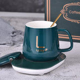 Holiday Gift set Luxury Coffee Mug Table Top USB Charging