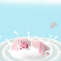 Cute Pig Rose Clitoris Stimulator 6 Speed Vibrator - MOQ 10 Pcs