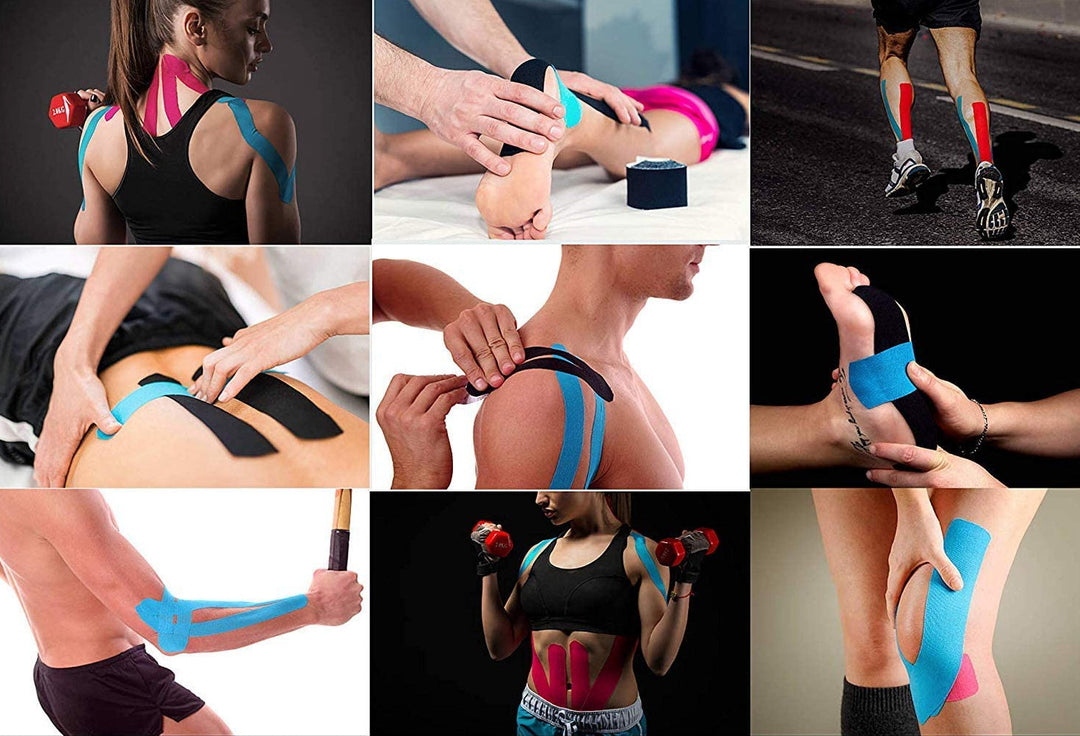 Kinesiotape Elastic Muscle Physio Tape sports waterproof KT precut tape 5cm- MOQ 10 Pcs