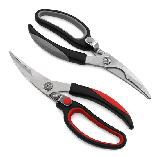 kitchen scissor shears for chicken meat vegetable(Black)