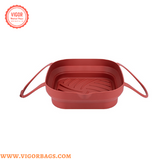 Silicone Non Stick Round Basket with Handles & 8 inch Basket Silicone Mat With Handle Combo Pack - MOQ 10 Pcs