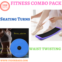 Aerobic waist twisting foot disc & Ballet Gymnastics Figure Skating Combo Pack