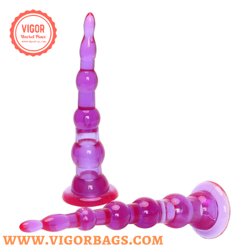 Huge Silicone Enlarge Plug Beads Toy Kit & Silicone Anal Long Bead Combo Pack