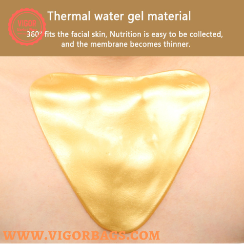 Hydrogel Gel Anti Wrinkle Gold Collagen Decollete Chest Pad - MOQ 10 pcs