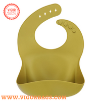 Silicone Waterproof Soft Durable Adjustable Bibs & Silicone Baby Toddler Plate Combo Pack