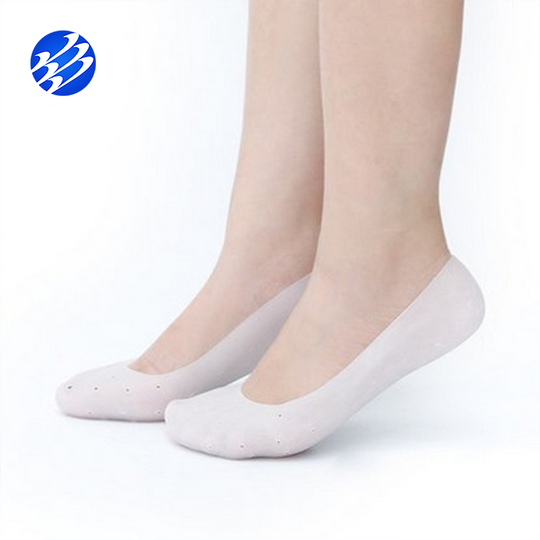 Foot Anti-Cracking Soft Comfortable Gel Moisturizing Foot Care Silicone Gel Socks - MOQ 10 Pcs