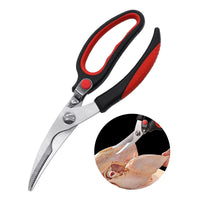 kitchen scissor shears for chicken meat vegetable(Black)