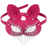 Stylish Personality Chain Leather Mask Party Masquerade Costume - MOQ 10 Pcs