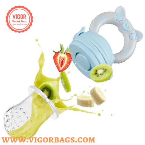 Baby Fruit Food Feeder Pacifier Infant Fruit Teething Teether Toy for 3-24 Month - MOQ 10 Pcs