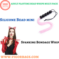 Silicone Bead mini Whip flogging Bondage & Spanking Bondage Whip 17 Combo Pack - MOQ 10 Pcs