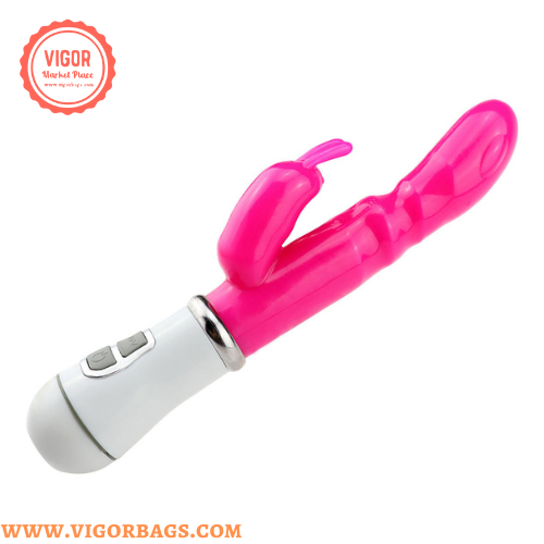 Rabbit ear ticking dildo with 10 Speed Performance - MOQ 10 Pcs