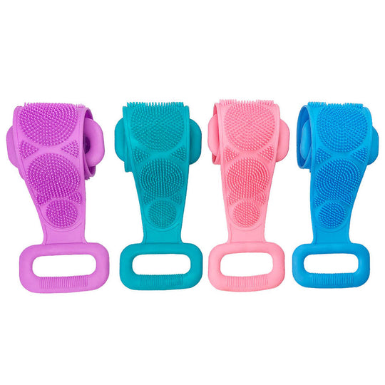 Exfoliating Personal Back Body Scrubber with Belt Handle Dual Sided - MOQ 10 Pcs