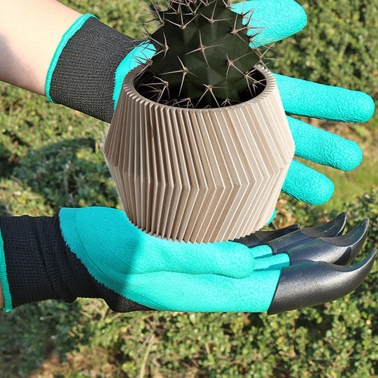 Garden Gloves with Claws Smooth Yard Work