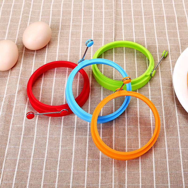 Nonstick Silicone Egg & Pancakes Molds - 4 Pcs