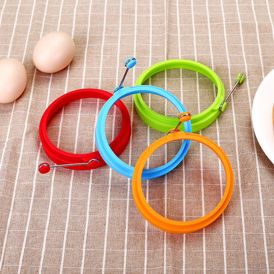 Nonstick Silicone Egg & Pancakes Molds - 4 Pcs