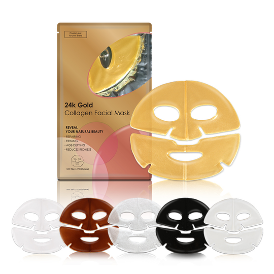 Hydra Face lift Gold Aloe Extract Collagen Facial Mask - MOQ 10 pcs